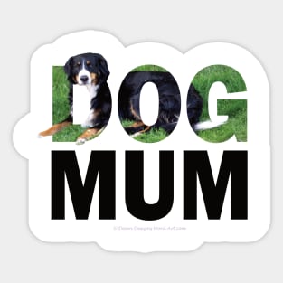 DOG MUM - Bernese oil painting word art Sticker